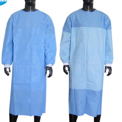 China Waterproof Isolation Non Woven Surgical Plastic Gown Washable Level 3 Fluid Protection for sale