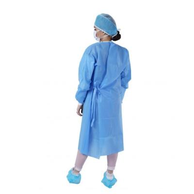 China En13795 Cotton Disposable Surgical Gown Long Sleeve for sale