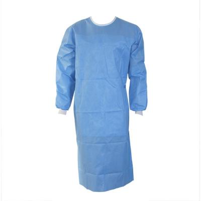 China Lavável não tecido cirúrgico do vestido da sala de operações estéril azul à venda
