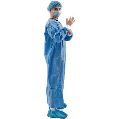 China Doctor Surgery Disposable Reusable Surgical Apron Gown Reinforced Near Me for sale