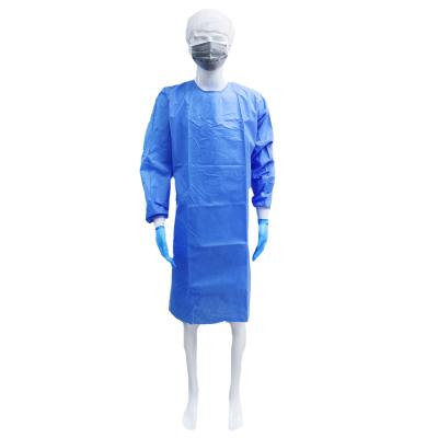 China Isposable reforçou o vestido cirúrgico do avental do látex paciente da operação à venda