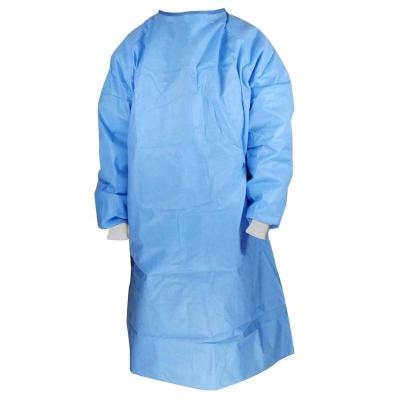 中国 非編まれた使い捨て可能な緑の布の獣医の薄板にされた分離の手術衣 販売のため