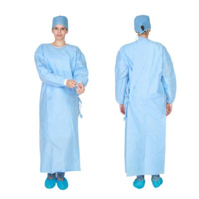 China Vestido quirúrgico reforzado estéril de la abolladura del Ppe del hospital en venta
