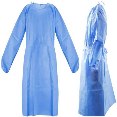 China Reusable Non Woven Polyester Ppe Surgical Reinforced Gown Non Sterile for sale