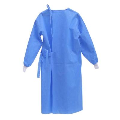 China Vestido cirúrgico descartável azul do PPE da cirurgia positiva do hospital do tamanho no estoque à venda