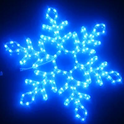 China 2020 Christmas Snowflake Pattern Light New Twinkle Led Meteor Night Snowflake Light For Outdoor Xmas Party Holiday Light for sale