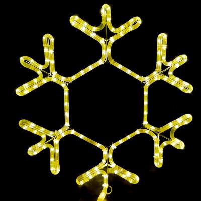 China Outdoor Snowflake Pattern Light Street Decoration Led String Light 2d Pattern Snowflake Christmas Light for sale