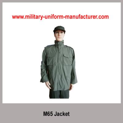 China Army Olive Green NC Waterproof M65 Parka Jacket with liner for Police Wear for sale