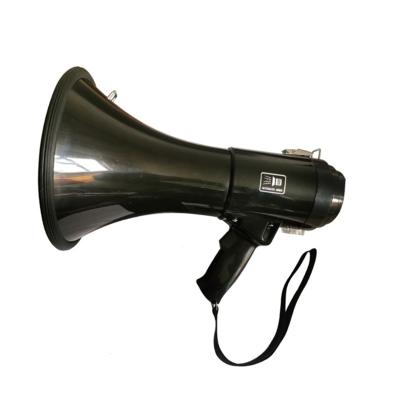 China Optical Input Black 50W Handheld Portable Recording Megaphone for Military Exercises for sale