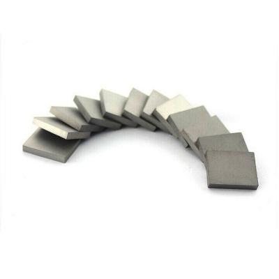 China K10/K20 Tungsten Carbide Square Pieces for Street Sweeper Drag Shoe That Rides On Asphalt for sale
