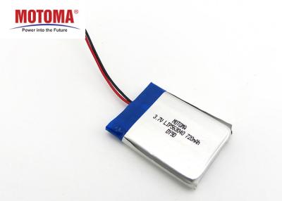 China Small Slim Medical Lithium Battery 3.7V 720mah High Energy Density for sale