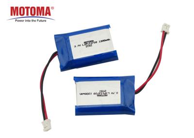 China 3.7 V 1200mah safe lipo battery Rechargeable With Wired and Connector for sale