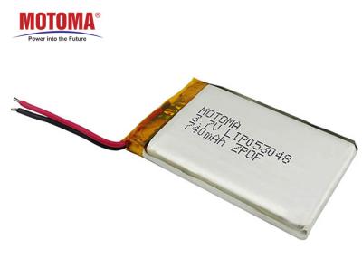 China Medical Device / POS Thin Lithium Polymer Battery LIP053048 3.7V 740mAh for sale