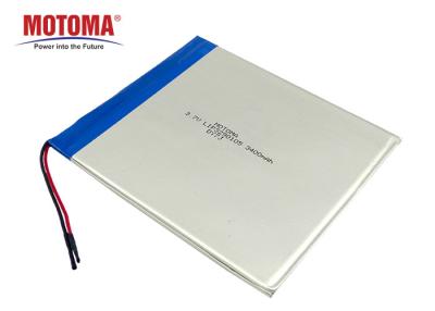 China Large Capacity Tablet Lithium Battery 3400mAh Ternary Materials for sale