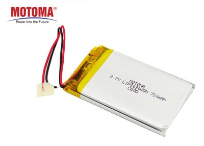 China Electronic Toys Lithium Ion Battery 3.7 V 750mah High Energy Density for sale