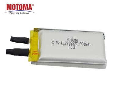 China 3 7v Li Ion Battery 68mAh For Remote Monitor And Car Controller for sale