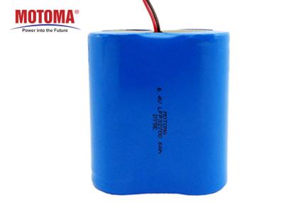 China High Capacity Cylindrical Lithium Ion Battery ,  18650 Lithium Cell Pack 7.4V 6000mAh for sale