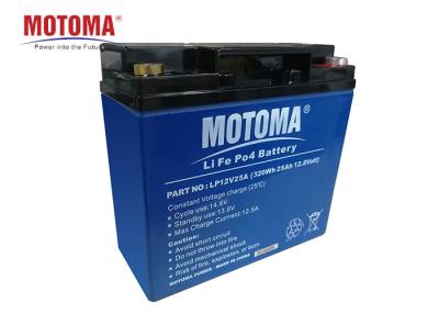 China Batería de litio de MOTOMA UPS, duraciones de ciclo de la batería 4000 de 12v 25ah Lifepo4 en venta