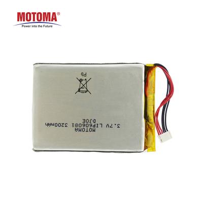China High Capacity Rechargeable Lithium Ion Battery 3.7V 3200mAh for sale