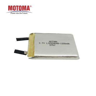 China NCM 3.7 Volt 1200mah Rechargeable Lithium Battery With PCB And NTC PTC for sale