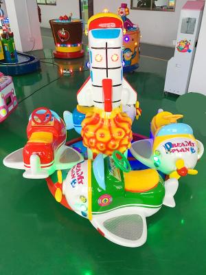 Китай White color Dreamy Plane Helicopter for young kids baby rotating car продается