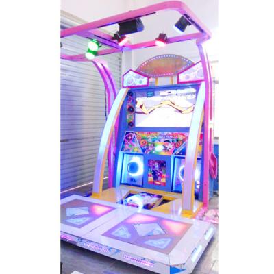 China Two players dancing game nice music and high definitiaon LCD arcade game machine Master Dancer(55