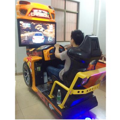 China Arcade game yellow color fiberglass material high definition LCD racing simulation need for speed for sale
