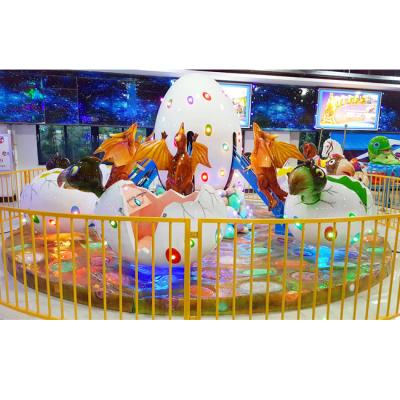 China White dino egg outlook 12 seats helicopter lifting and revolving amusement park ride for sale