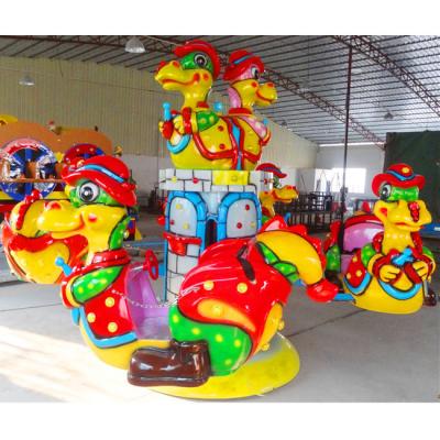 China Yellow color dragon helicopter ride  for kids funny lifting and rotating game machine for sale