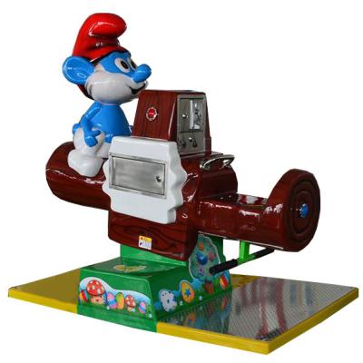 China Swing game kiddie ride with music the smurfs seesaw to play with coins for sale