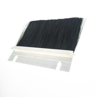 China 100mm Self Adhesive Fire Door Brush Strips Black Nylon Customization for sale