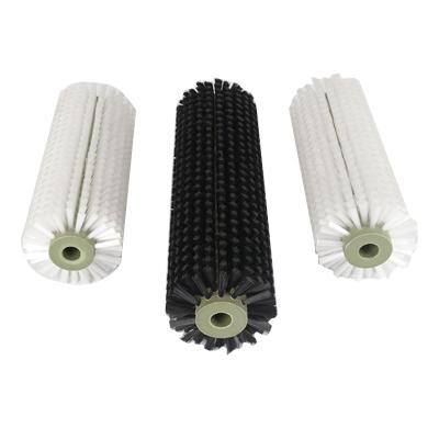 China Cylindrical Industrial Nylon Roller Brush Solar Panels Cleaning for sale