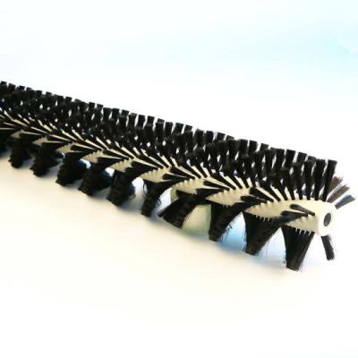 China Customized Rotary Roller Cylindrical Scrub Brush For Conveyor Belt Cleaning for sale