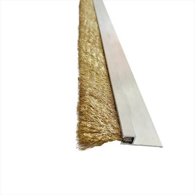 China Brass Bristle Flexible Industrial Brush Strip 0.08mm ~0.6mm for sale