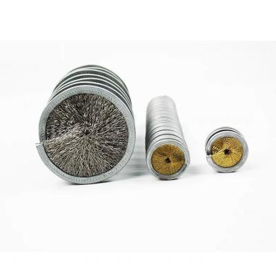 China Espiral de limpeza de bobina escovas de aço Metal de latão fio para dentro à venda