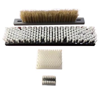 China Lath Machine Tool Brush Hard Nylon CNC Router Dust Shoe Brush High Temperature Resistant for sale
