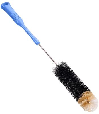 China OEM Micro Twisted Wire Brushes Tube Bottle Cleaning Extra Long Handle for sale