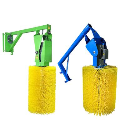 China Nylon Bristles Cow Massage Brush Vertical Automatic Rotating Induction Livestock Cow Cleaning Brush for sale