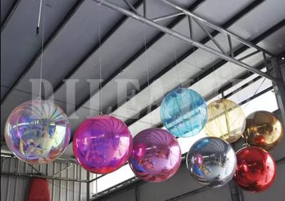 China 1m 2.5m Diameter Inflatable Mirror Balloon Disco Ball Decoration For Wedding for sale