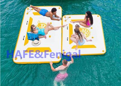 China Water Floating Inflatable Advertising Balloon Row Platform Yoga Mat for sale