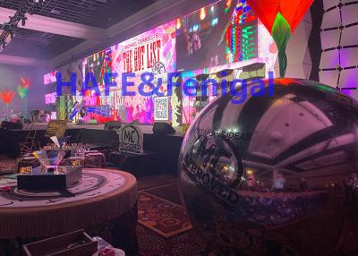 China 700w Durable Hanging Inflatable Balloon Decoration Mirror Ball For Advertising 3m for sale