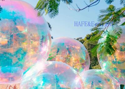 China Aufblasbarer reflektierender Blasen-Ball PVCs/Regenbogen-aufblasbarer Spiegel-Ball bunt zu verkaufen