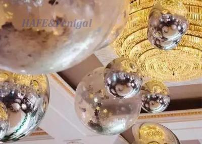 China PVC Large Mirror Inflatable Balls Double Layer Reflective Giant Decoration for sale