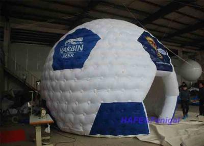 China Forma personalizada Futebol inflável verde Castelo de salto Futebol inflável Casco Tenda à venda