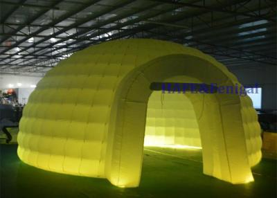 China Lichtgevende opblaasbare tent,LED-verlichting opblaasbare koepeltent,draagbare opblaasbare kampeertent Te koop