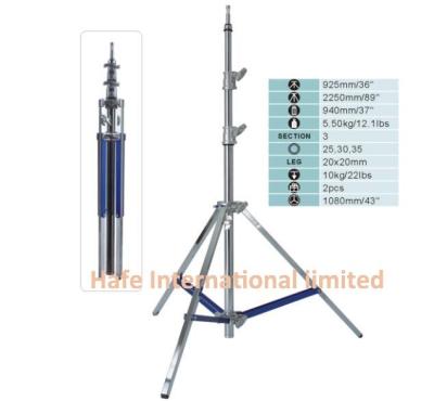 China Adjustable Tripod Light Stand Heavy Duty , Stainless Steel Telescopic Led Work Light Tripod for sale