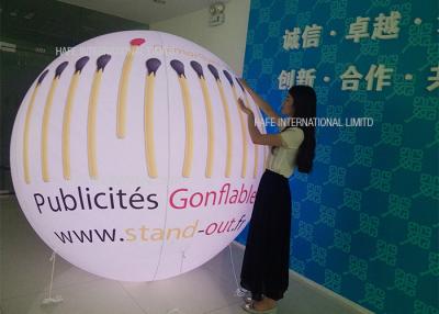 China Glow / Flash Flying Helium Balloon Lights PVC Logo Outside Spheres Advertising Inflatable for sale