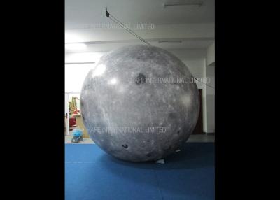 China Elegant 12000W Moon Helium Balloon Lights , Night Flying Illuminate Led Lights Inside Balloons for sale