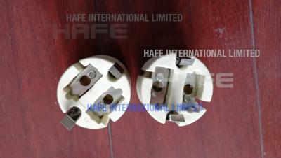 China GX9.5 / GY9.5 Halogen Lamp Base Electrical Ceramic Lighting Holder 250 Volt 2 A for sale