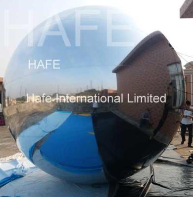 China Shiny Inflatable Silvery Mirror Ball / Charming Mirror Balloons For Company Anniversary Celebration for sale